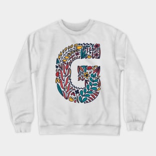 Tropical Letter G Crewneck Sweatshirt